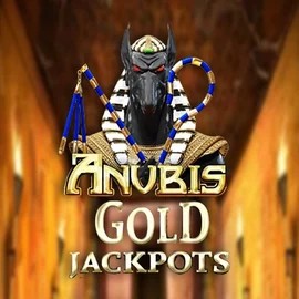 Anubis Gold Jackpots slot logo by Inspired Gaming at Vegas Hero Casino