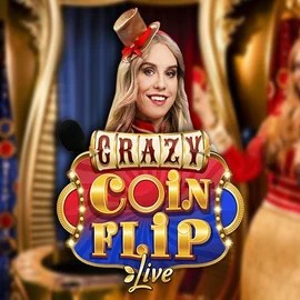 Crazy Coin Flip by Evolution, showcased at vegas-hero.org – game logo