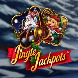 Jingle Jackpots logo by Dragon Gaming at Vegas Hero Casino