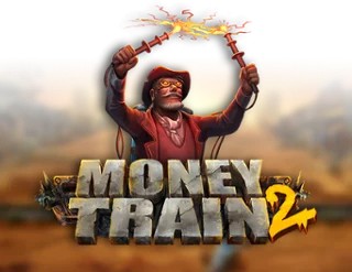 Money Train 2 slot logo by Relax Gaming at Vegas Hero Casino