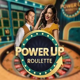 PowerUP Roulette slot logo by Pragmatic Play at Vegas Hero Casino