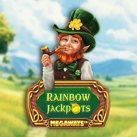 Rainbow Jackpots Megaways logo – Jackpots by Red Tiger Gaming at Vegas Hero Casino