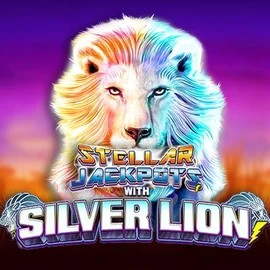 Stellar Jackpots with Silver Lion by Lightning Box Game, showcased at vegas-hero.org – game logo