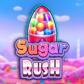 Sugar Rush logo by Pragmatic Play at Vegas Hero Casino