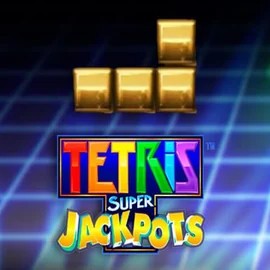 Tetris Super Jackpots by WMS, showcased at vegas-hero.org – game logo